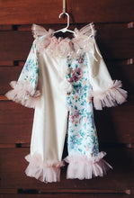 Half & half vintage floral clown costume 2t