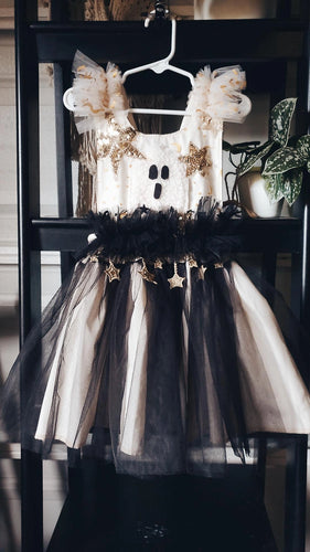 Black & cream ghostie dress 5/6