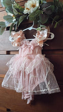 Blush bow romper 6/12m